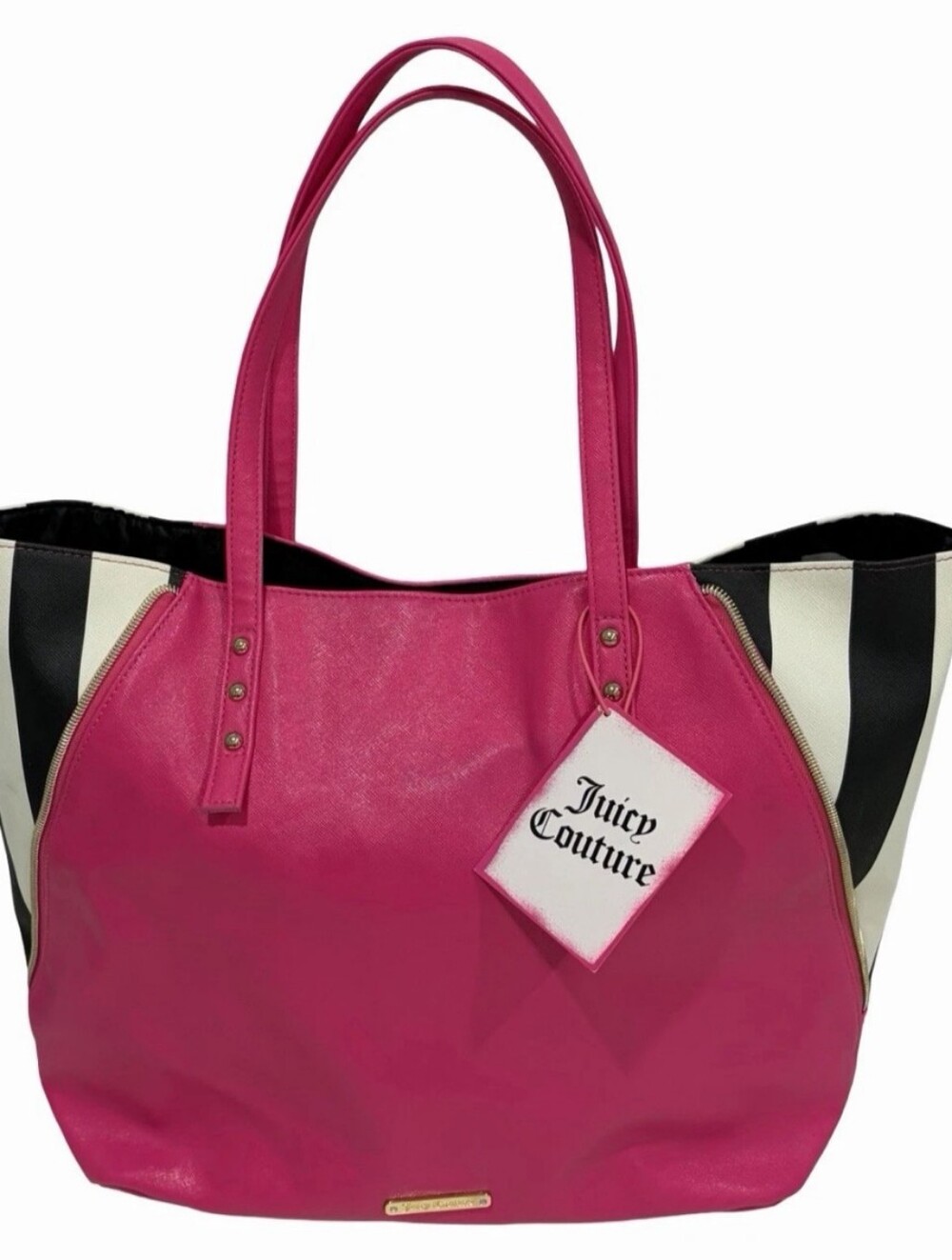 Juicy Couture Pink Stripe Tote Bag